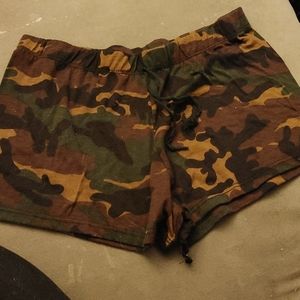 Sweet Brand Camo pajama shorts